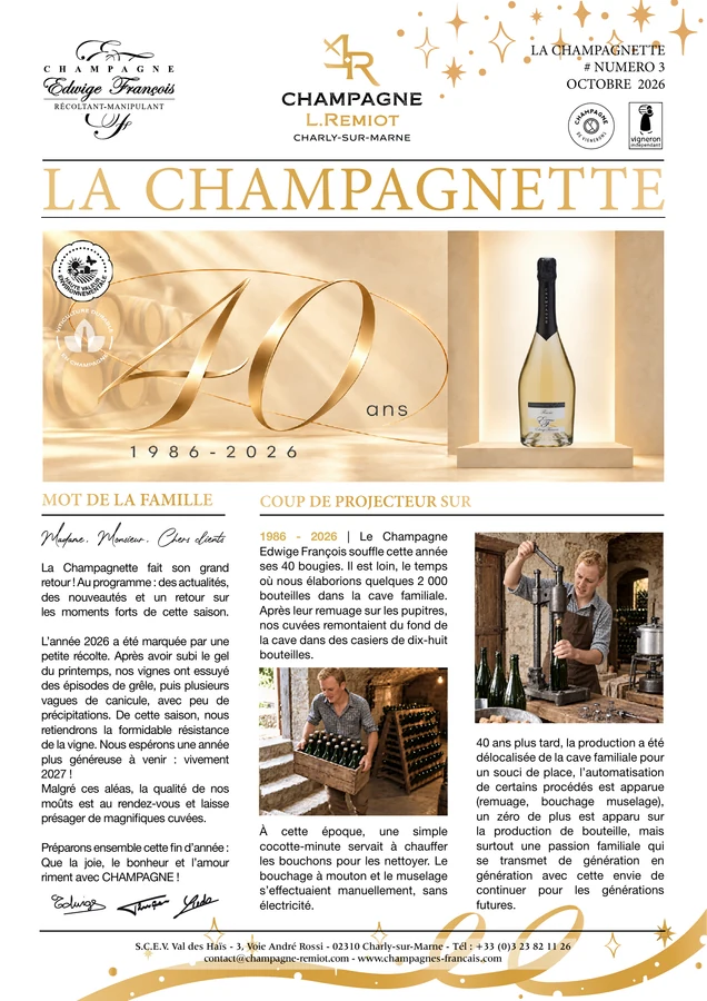 Couverture de La Champagnette d’octobre 2026