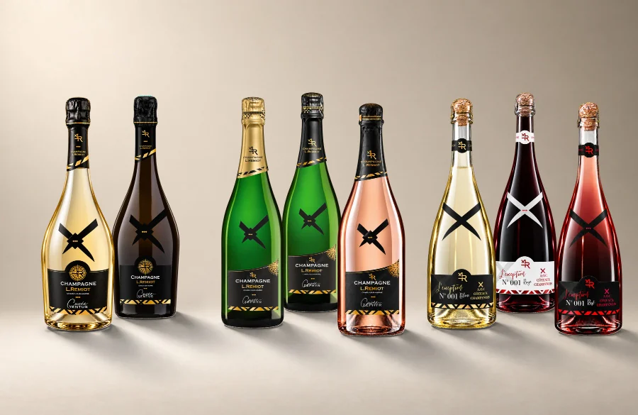 La gamme des champagnes L. Remiot